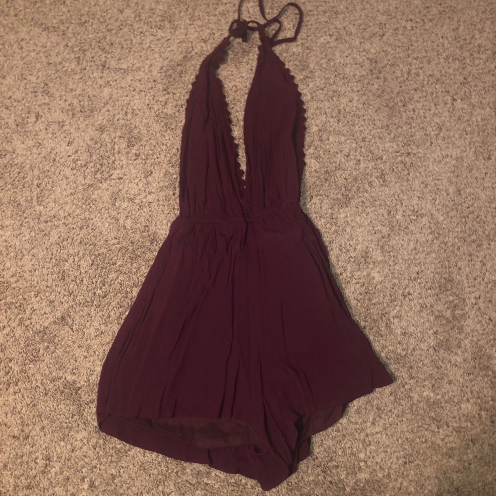 Low Cut Backless Romper